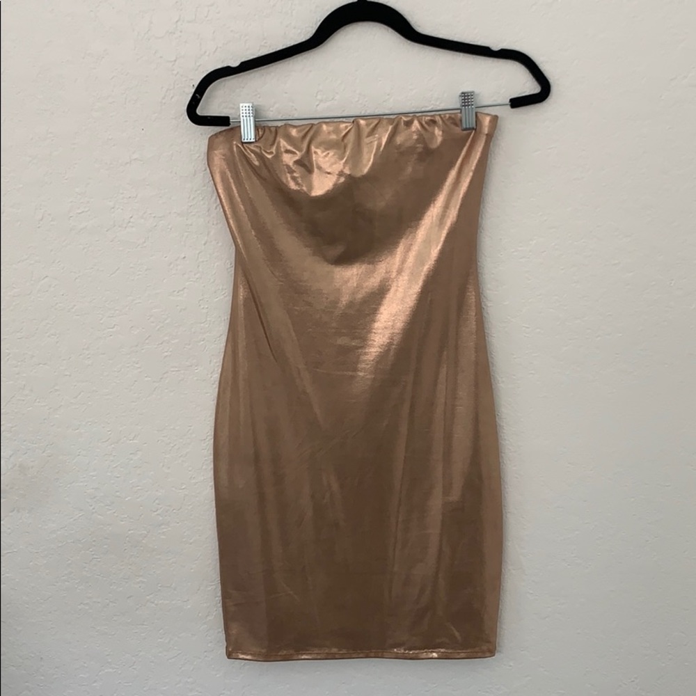 Rose gold party dress